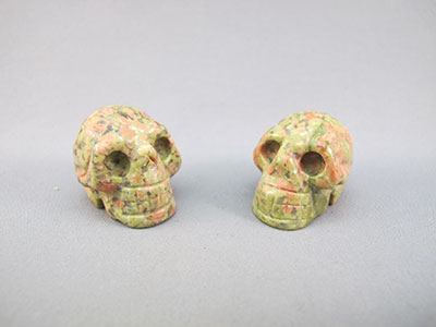 Unakite Crystal Skull